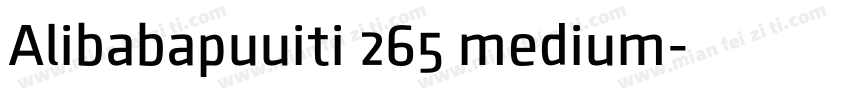 Alibabapuuiti 265 medium字体转换
